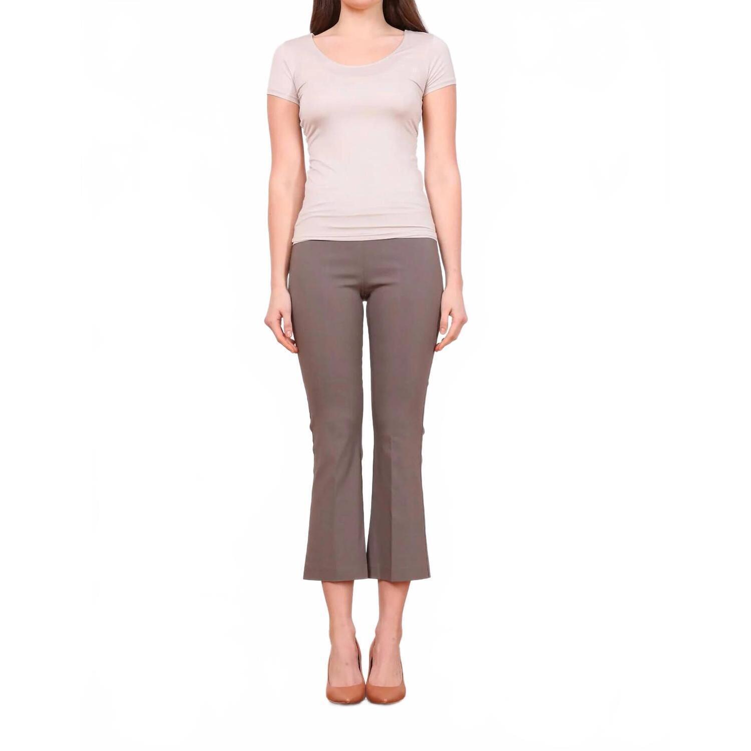 New Avenue Montaigne Leo Signature Pant In Taupe